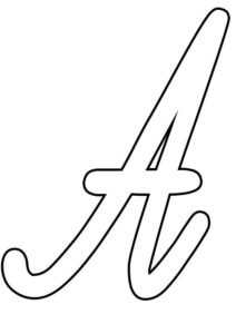 Розмальовка буква А