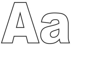 Розмальовка буква А