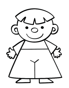 Хлопчик - розмальовка