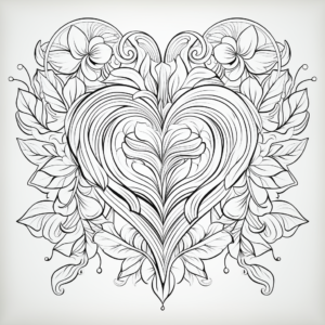 Розмальовка на день Святого Валентина