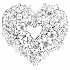 Розмальовка на день Святого Валентина