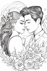 Розмальовка на день Святого Валентина