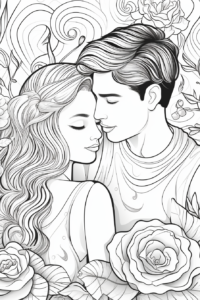 Розмальовка на день Святого Валентина