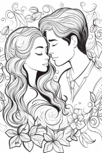 Розмальовка на день Святого Валентина