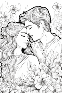Розмальовка на день Святого Валентина