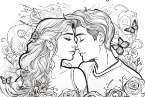 Розмальовка на день Святого Валентина