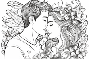 Розмальовка на день Святого Валентина