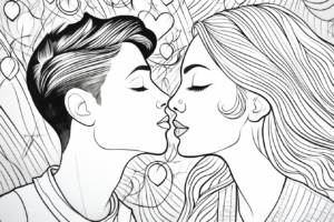 Розмальовка на день Святого Валентина