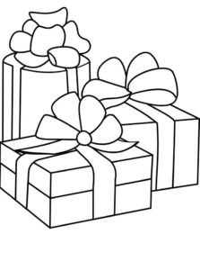 Подарунки - Різдвяна розмальовка