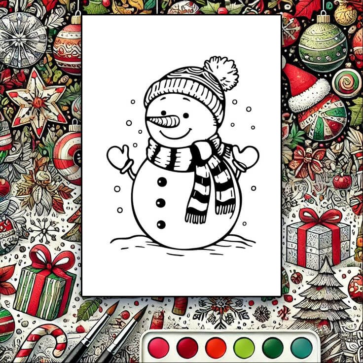 Різдвяні розмальовки