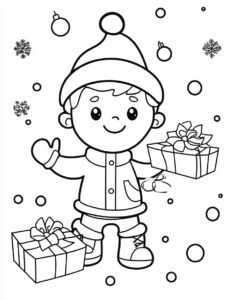 Різдвяні розмальовки