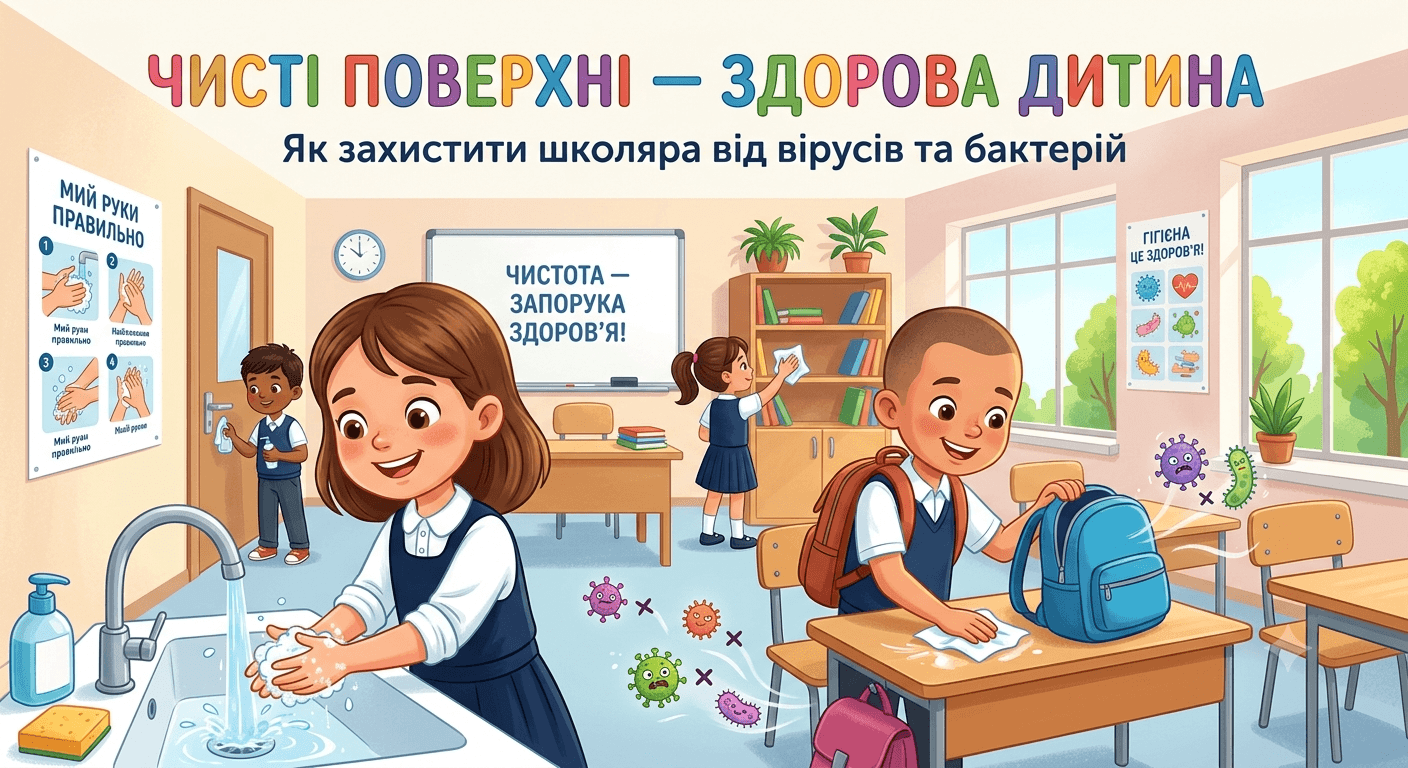Як захистити школяра від вірусів та бактерій