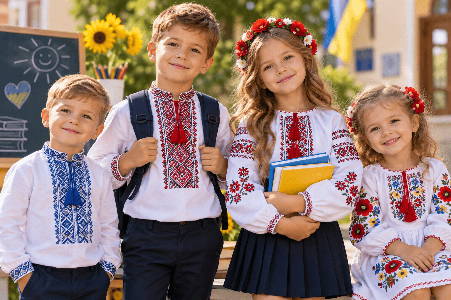 Вишиванка для школяра і дошкільняти